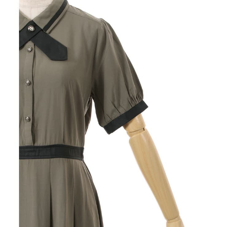 クロスタイ付ワンピース | axes femme | 詳細画像28 