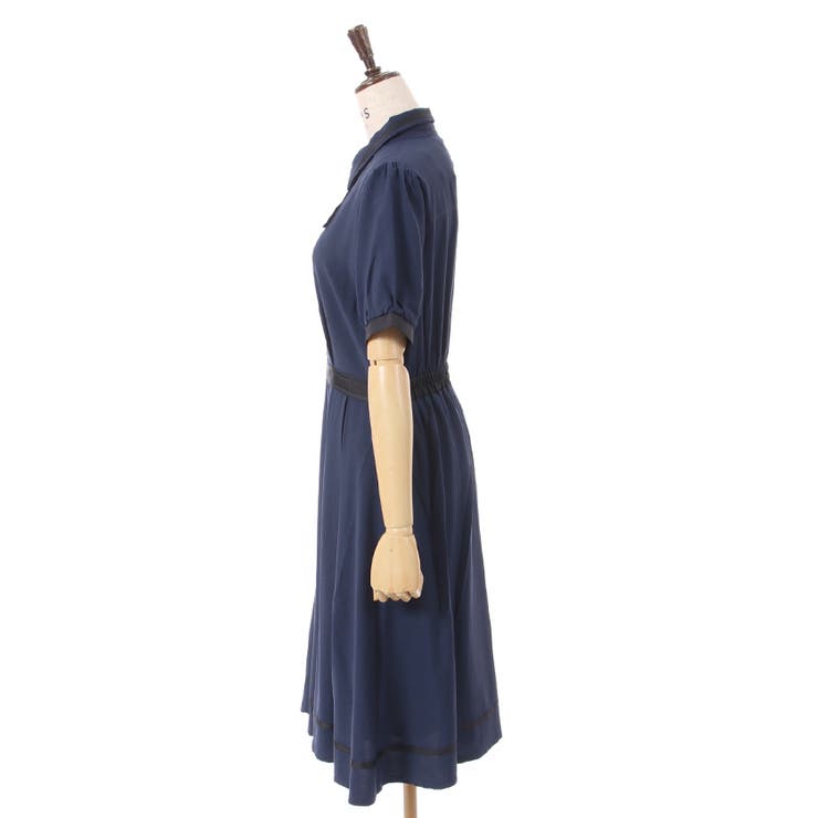 クロスタイ付ワンピース[品番：IGAW0003797]｜axes femme
