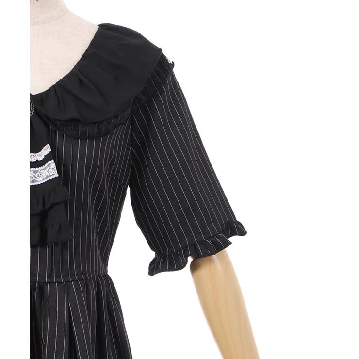 ジャボブローチ付ワンピース[品番：IGAW0003890]｜axes femme