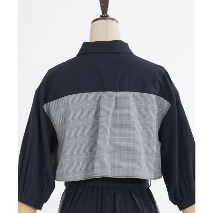 チェック×パッチワークワンピース | axes femme | 詳細画像18 