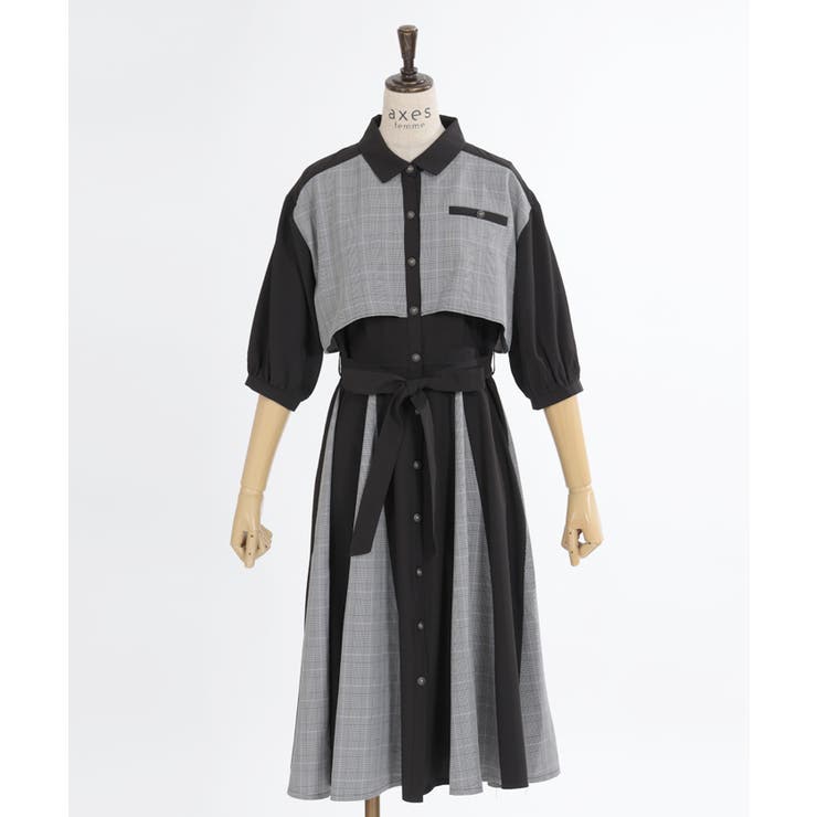 axes カットソーワンピースなど axes femme｜チャイナ釦カットソーワンピース | Rakuten Fashion
