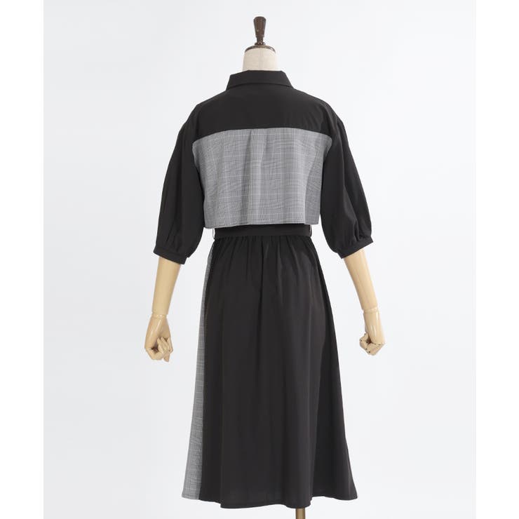 ワンダフルワールド 黒 勿忘草 チェックパッチワークキャミワンピース 楽天市場】パッチワークプリントワンピース ／ ロングワンピース