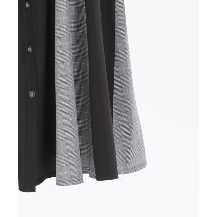 チェック×パッチワークワンピース | axes femme | 詳細画像24 