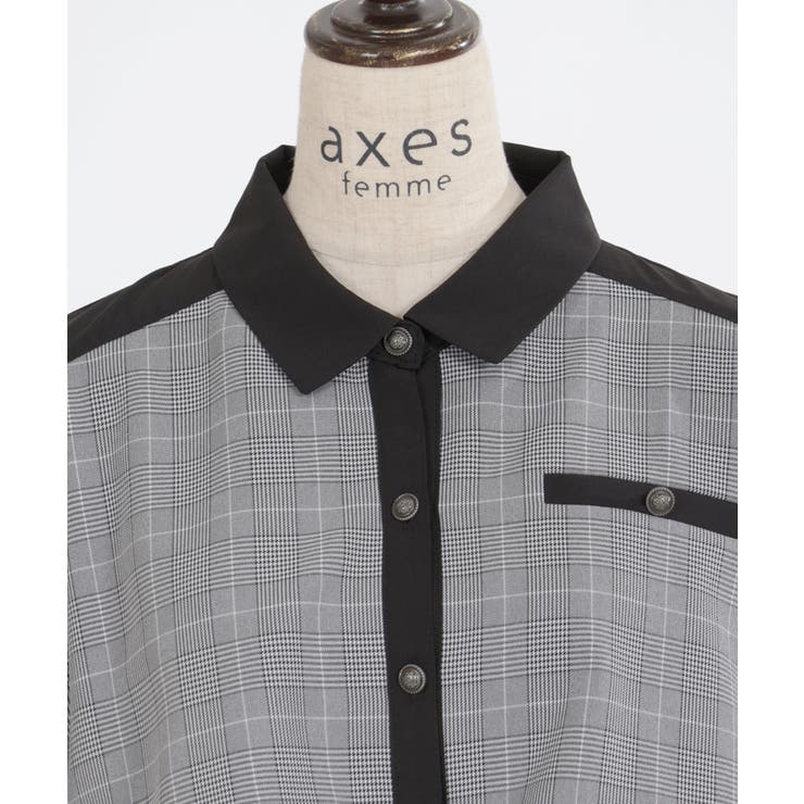 チェック×パッチワークワンピース | axes femme | 詳細画像26 