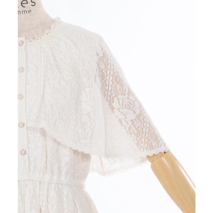 ローズレースケープワンピース | axes femme | 詳細画像10 