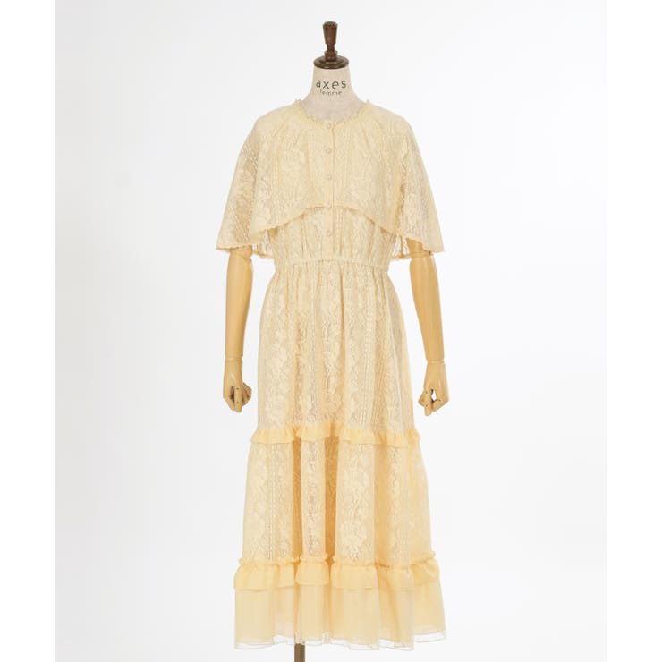 ローズレースケープワンピース | axes femme | 詳細画像12 