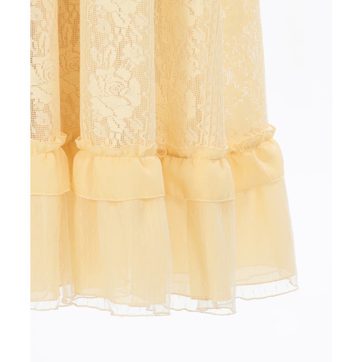 ローズレースケープワンピース[品番：IGAW0005099]｜axes femme
