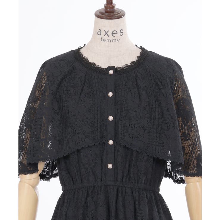 ローズレースケープワンピース | axes femme | 詳細画像26 