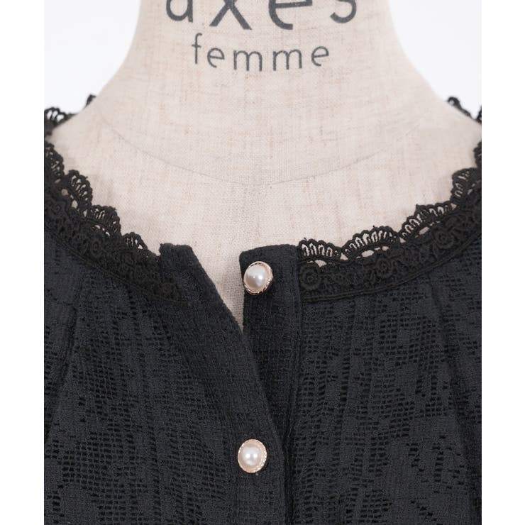 ローズレースケープワンピース | axes femme | 詳細画像28 