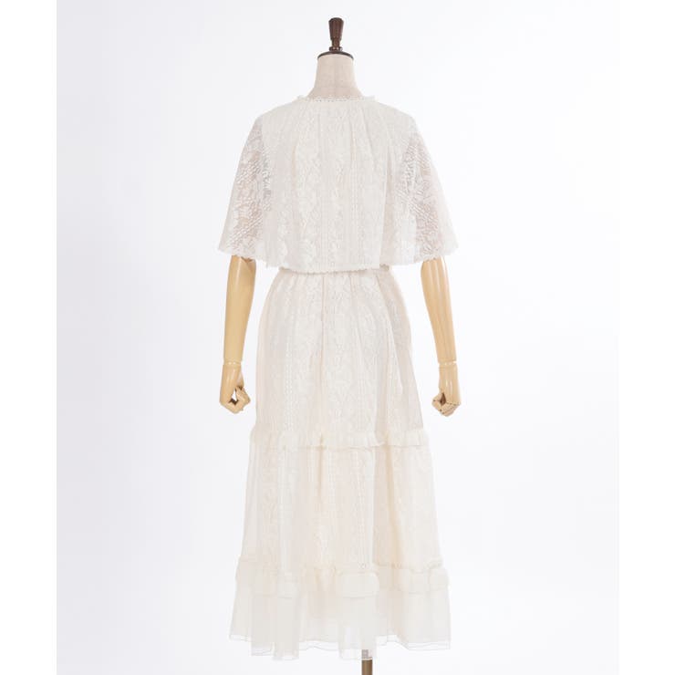 ローズレースケープワンピース | axes femme | 詳細画像4 