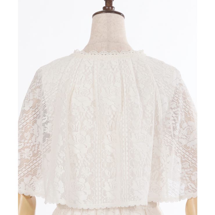 ローズレースケープワンピース | axes femme | 詳細画像9 