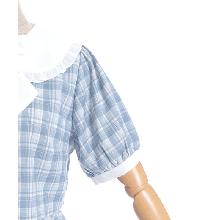 バイカラードッキングミニワンピース | axes femme | 詳細画像15 