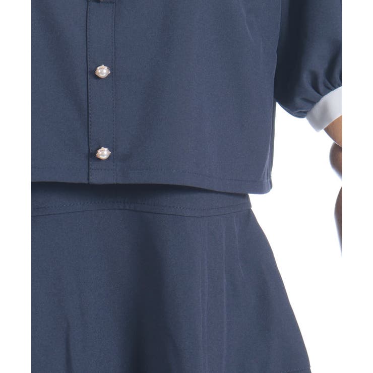 バイカラードッキングミニワンピース | axes femme | 詳細画像22 