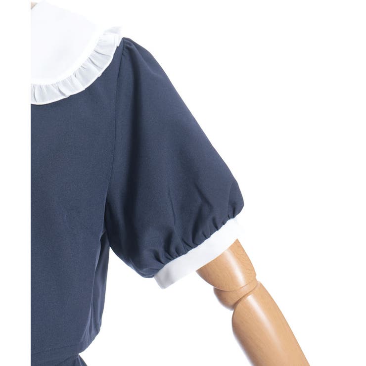 バイカラードッキングミニワンピース | axes femme | 詳細画像23 