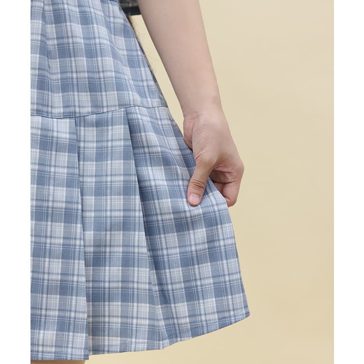 バイカラードッキングミニワンピース | axes femme | 詳細画像5 