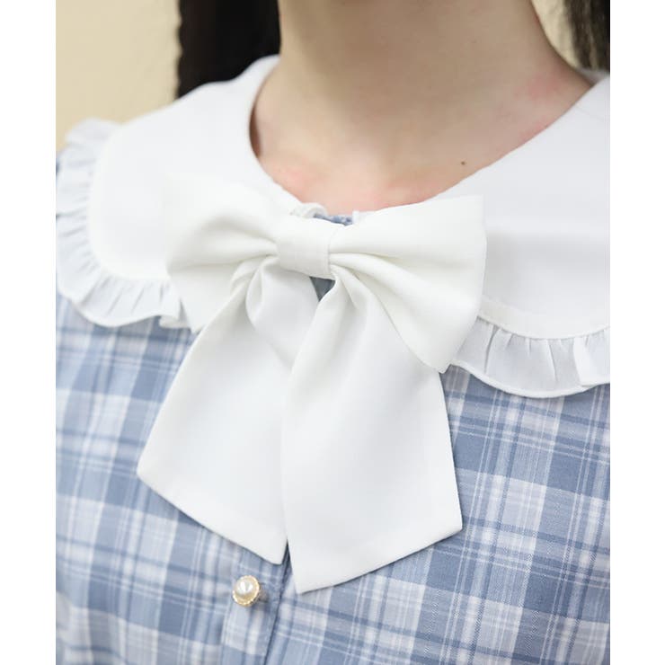 バイカラードッキングミニワンピース | axes femme | 詳細画像6 