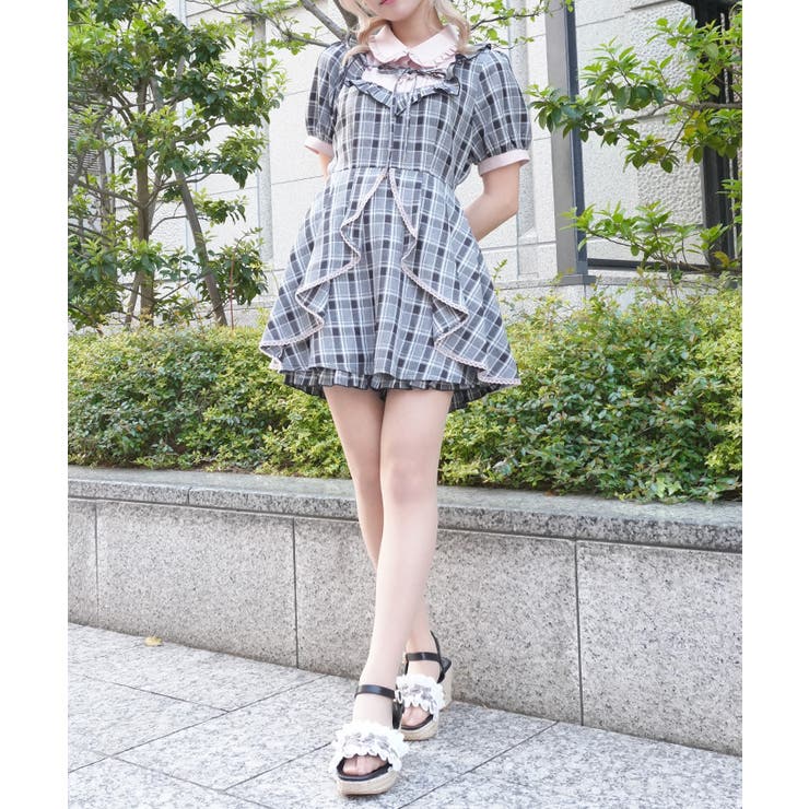 グレー | バイカラーリボンセットアップ | axes femme