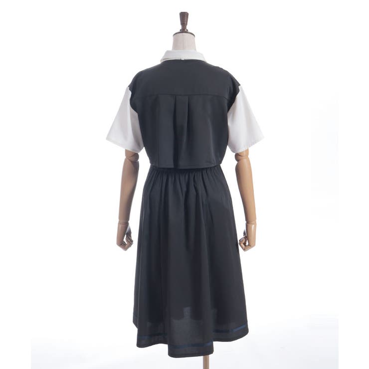 レイヤード風ドッキングワンピース[品番：IGAW0006374]｜axes