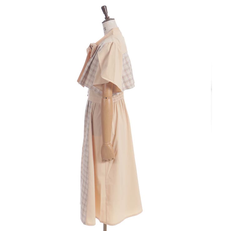 チェックパッチワークワンピース | axes femme | 詳細画像19 