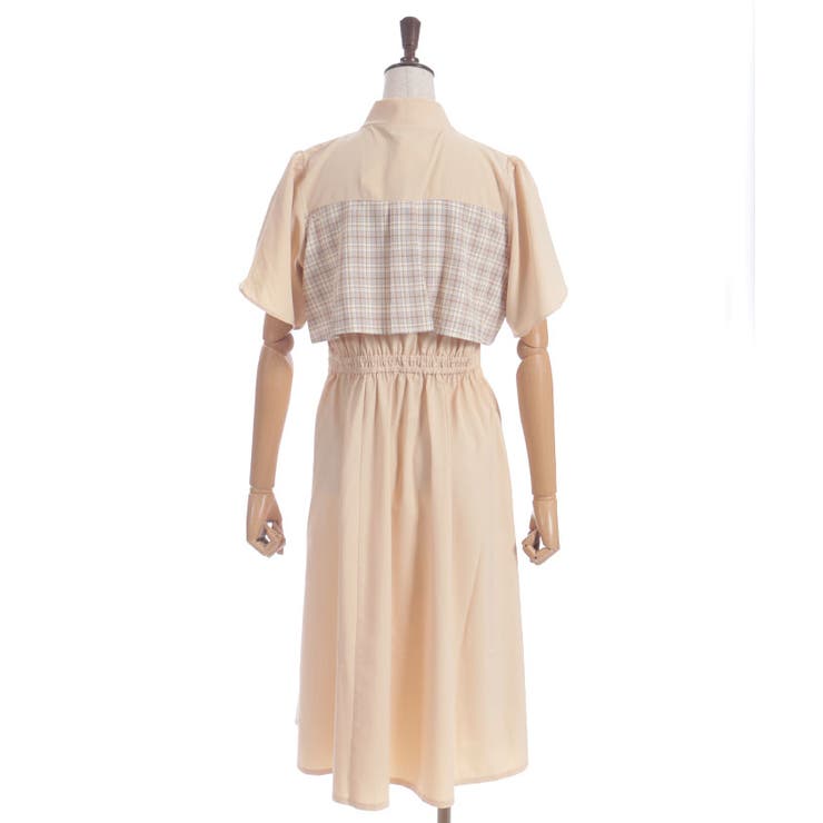 チェックパッチワークワンピース | axes femme | 詳細画像20 