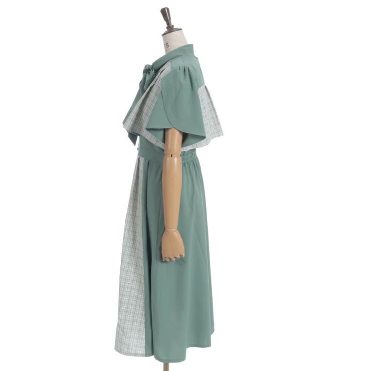 チェックパッチワークワンピース | axes femme | 詳細画像25 