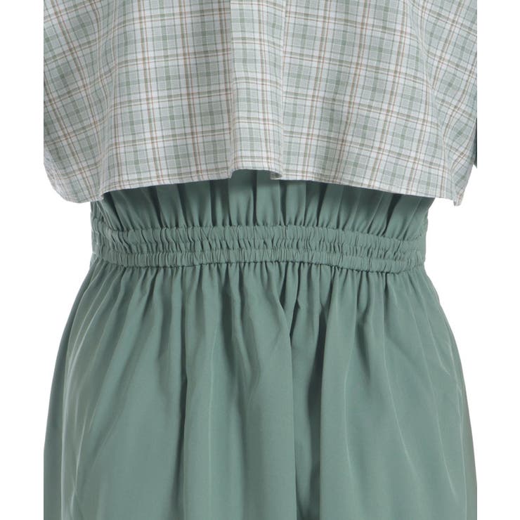 チェックパッチワークワンピース | axes femme | 詳細画像30 