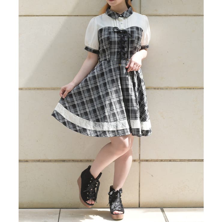 黒 | ビスチェ風ドッキングワンピース | axes femme