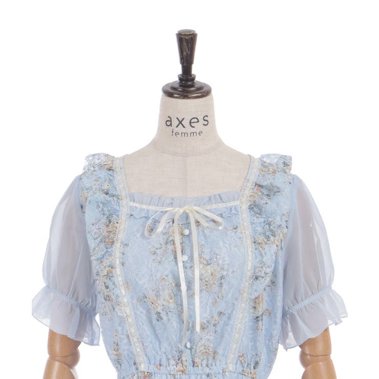 レース×ブーケティアードワンピース | axes femme | 詳細画像21 