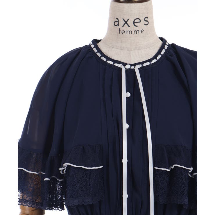 フリルメローケープワンピース | axes femme | 詳細画像17 