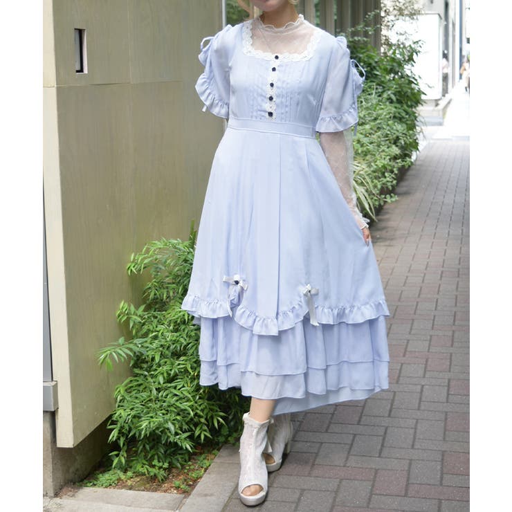 ローズ×はしごレースワンピース | axes femme | 詳細画像1 