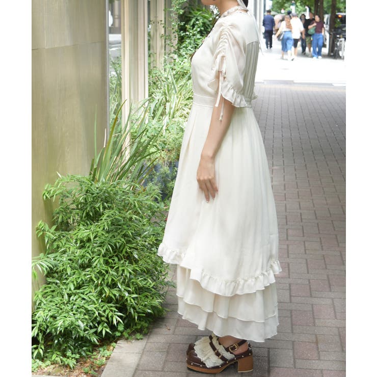 ローズ×はしごレースワンピース | axes femme | 詳細画像2 