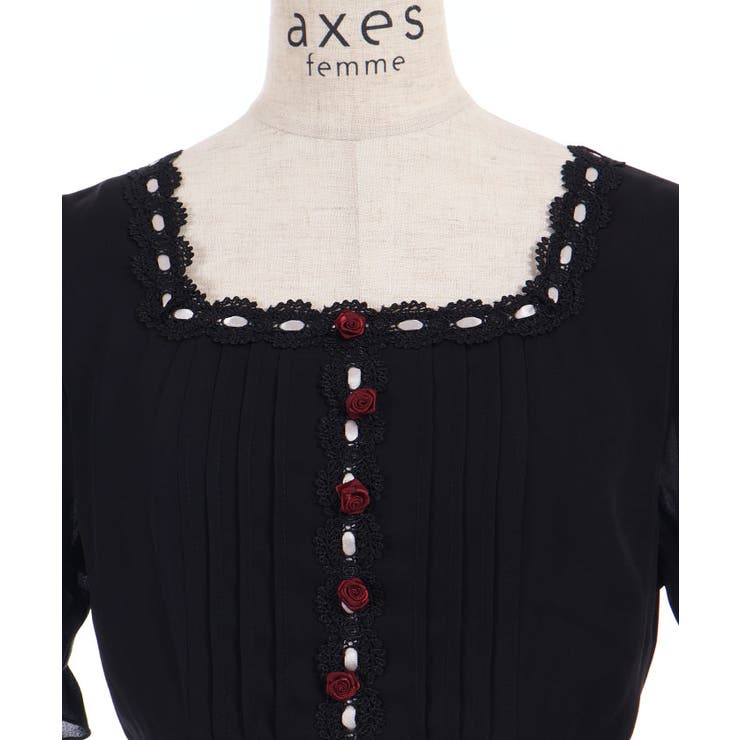 ローズ×はしごレースワンピース | axes femme | 詳細画像33 