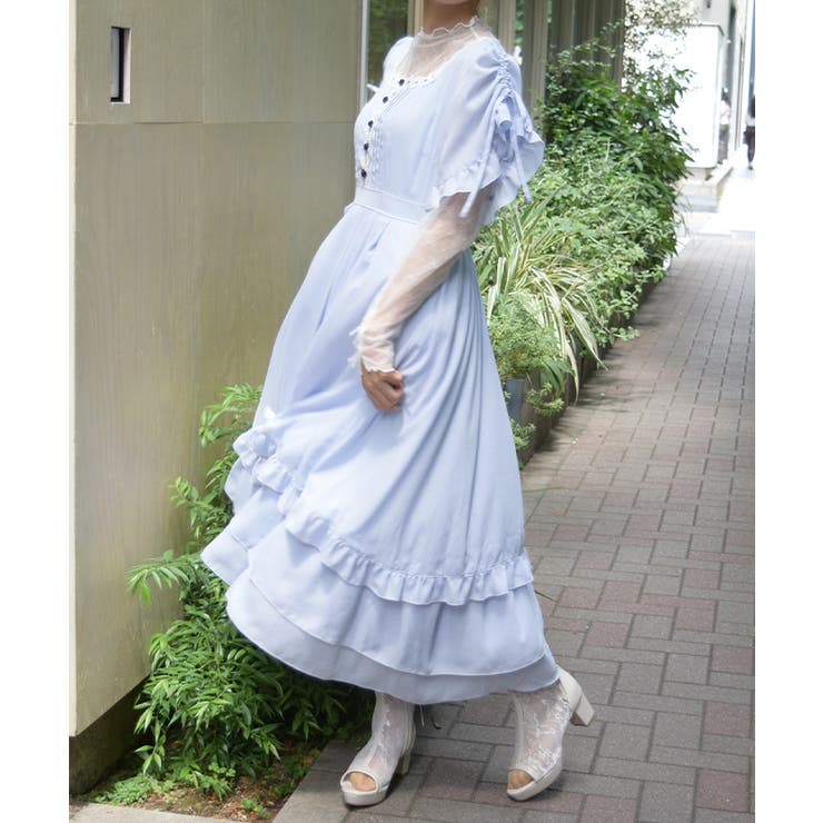ローズ×はしごレースワンピース | axes femme | 詳細画像4 