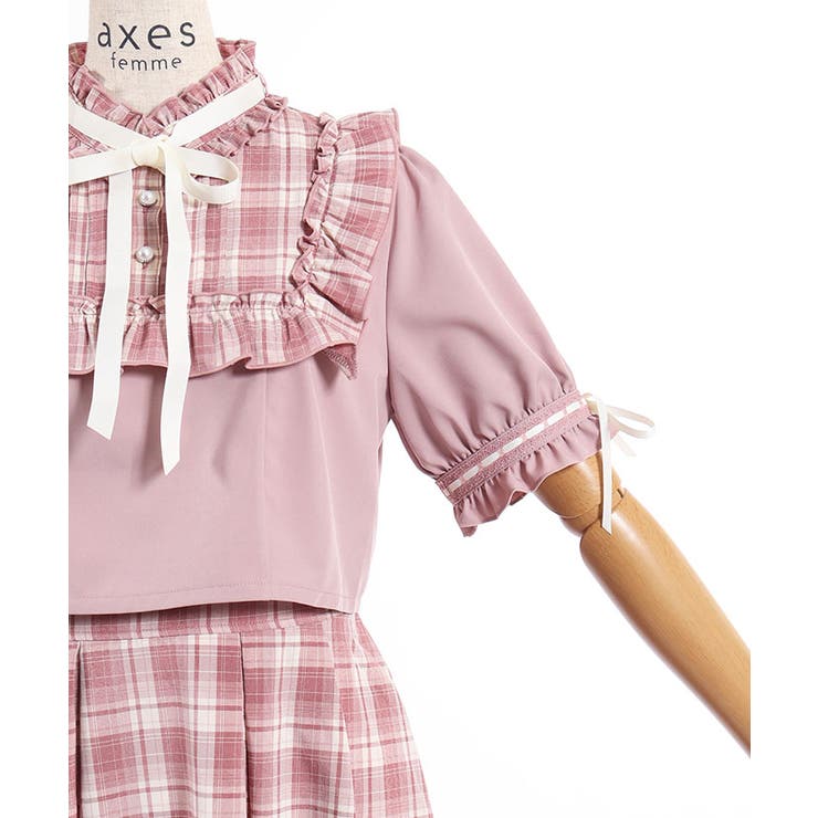 レイヤード風ドッキングワンピース | axes femme | 詳細画像31 