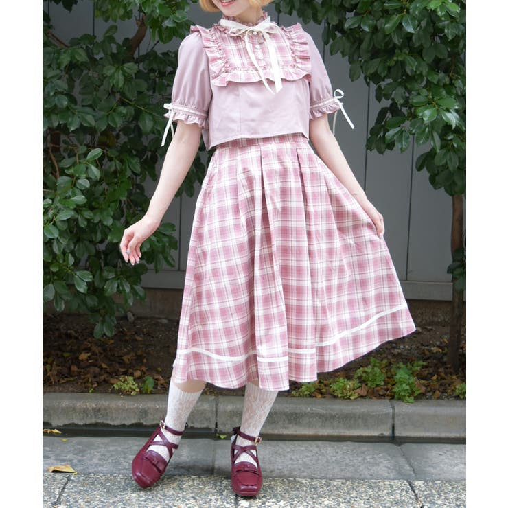 ピンク | レイヤード風ドッキングワンピース | axes femme