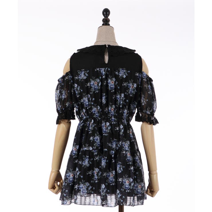 激安単価で 花柄シアーチェックミニOP[品番：IGAW0001813]｜axes femme トップス