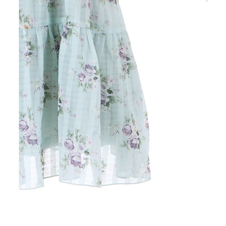 花柄シアーチェックミニOP[品番：IGAW0001813]｜axes femme