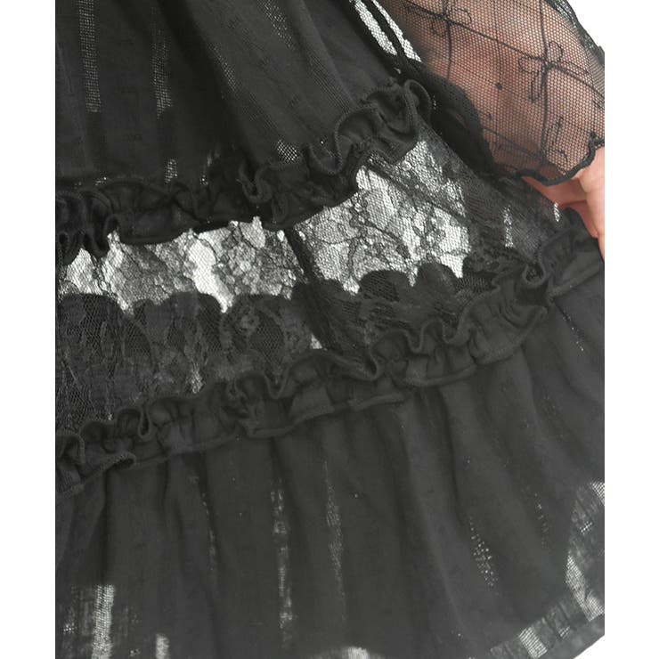 axes femmeビッグリボン　チュニック　フリルカットソー￼ リボン付フリルビッグ襟ブラウス | outlet | axes femme online shop