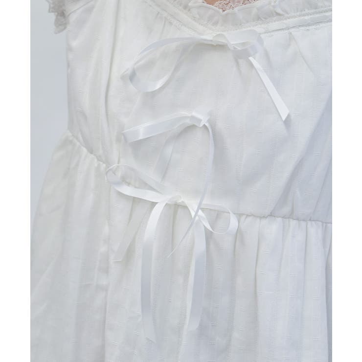 リボンコットンチュニック[品番：IGAW0006686]｜axes femme