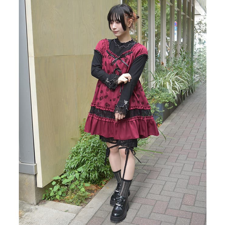 フロッキーローズチュニック | axes femme | 詳細画像7