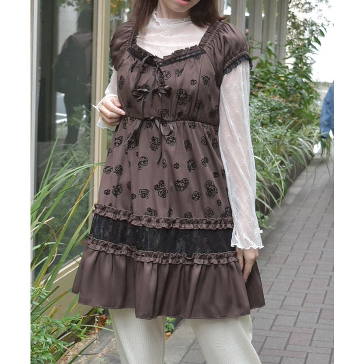 茶 | フロッキーローズチュニック | axes femme