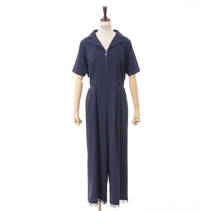 センタージップロンパース[品番：IGAW0003794]｜axes femme