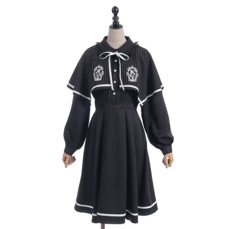 フレーム刺繍ケープワンピース | axes femme | 詳細画像26 