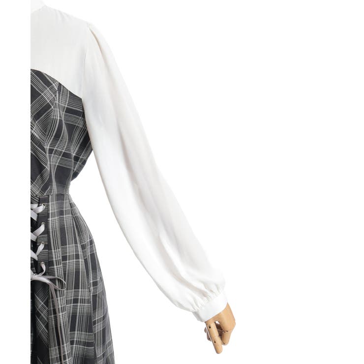 ビスチェ切替レースアップワンピース | axes femme | 詳細画像15 