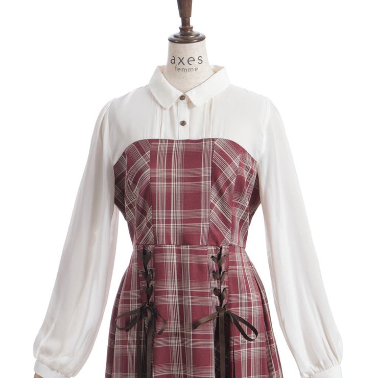 ビスチェ切替レースアップワンピース | axes femme | 詳細画像27 