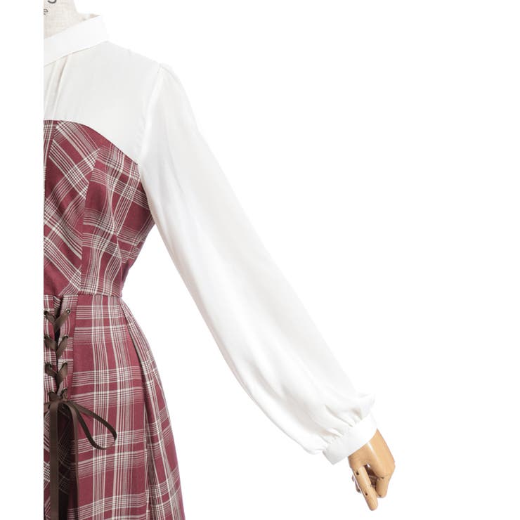 ビスチェ切替レースアップワンピース | axes femme | 詳細画像30 