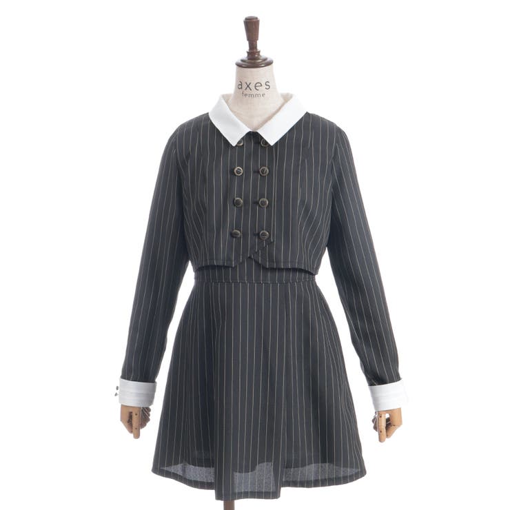 バイカラーサックワンピース | axes femme | 詳細画像26 