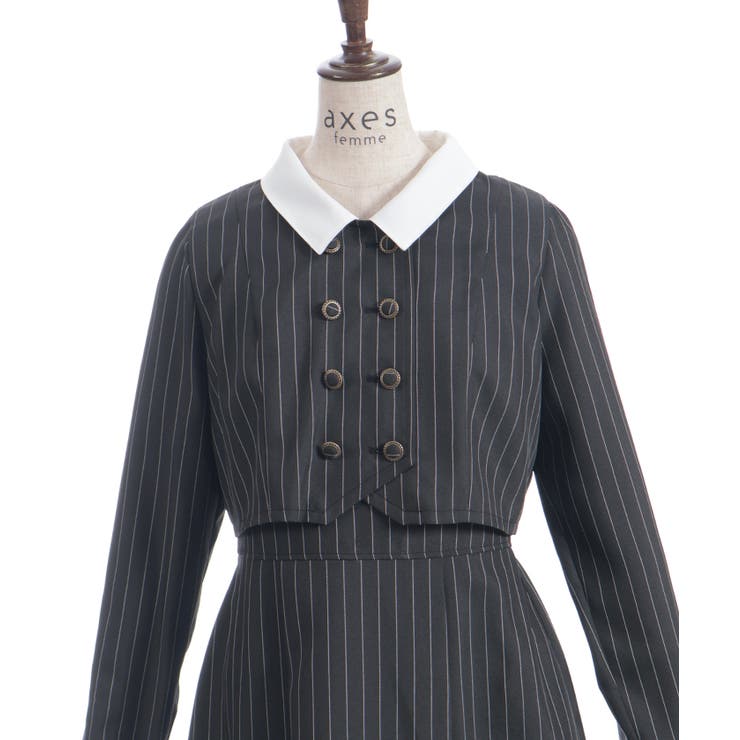 バイカラーサックワンピース | axes femme | 詳細画像29 