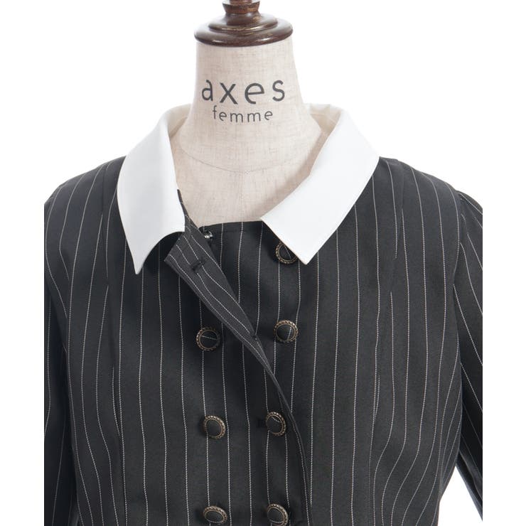 バイカラーサックワンピース | axes femme | 詳細画像31 