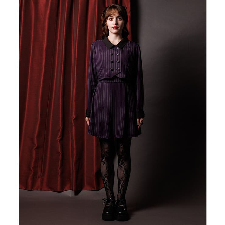 バイカラーサックワンピース | axes femme | 詳細画像4 